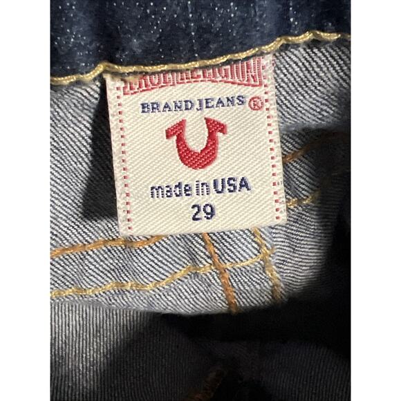 True Religion Sammy Jeans Size 29, Measure 32x29 Flared Leg Low Rise 7.5” - Picture 9 of 11